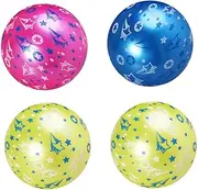 GLSTOY 4pcs Inflatable Planet Toys for Kid Ball Toy Ball Playthings Star Pattern Ball Inflatable Balls Inflatable Ball Toy Childrens Toys Toy Ball for Kid Inflatable Toys PVC