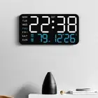 Wall-mounted Electronic Wall Clock Display Table Clock for Bedroom