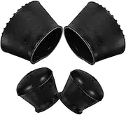 TEHAUX 4pcs Ladder Feet Protector Rubber Caps Slip Ladder Foot Covers for Floor Protection Durable for Home Outdoor Use Enhanced Stability Scratch Resistance