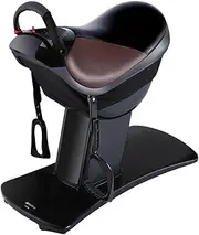 Electric Horse Riding Machine Fitness Fat Loss Machine Home Fitness Equipment,5 Automatic Programs,for Living Room, Balcony, Bedroom, Office,Black