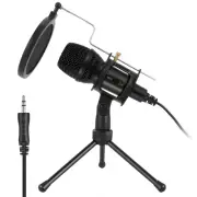 Condenser Microphone Computer Desktop 3.5mm Microphone Game Live