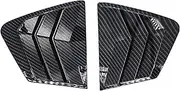 qzmty Car Rear Louver Window Side Cover Trim,Fit for Civic 9th Sedan 2011-2015 Sticker Vent Scoop Shutter Rear Window Grille Decorative Cover