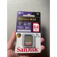 在飛比找蝦皮購物優惠-SanDisk Extreme Plus 64GB 記憶卡 