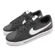 Nike 休閒鞋 Court Legacy NN 男女鞋 黑 白 基本款 復古 經典 皮革 平底鞋 DH3162-001 24cm BLACK/WHITE