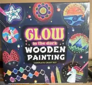 Glow In The Dark Wooden Painting. Complete Craft Kit