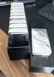3DP Black Storage Box Holds 10x 10 oz SCOTTSDALE STACKER Silver Bars
