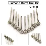 10/50PC Diamond Grinding Carving Cutting Burr Bit Set For Dremel Rotary Tool