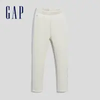 在飛比找momo購物網優惠-【GAP】女幼童裝 小熊印花刷毛鬆緊褲-白色(837321)