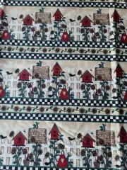 Debbie Mumm SSI Fabric Birdhouse Border 1 yard