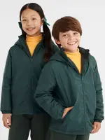 School Assembly Kids School Water Repellant Jacket, Bottle Green, Size 14