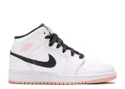 Air Jordan 1 Mid GS White Arctic Orange