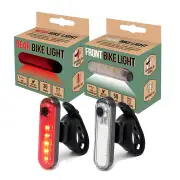 Rechargeable Front and Rear Bike Light Set