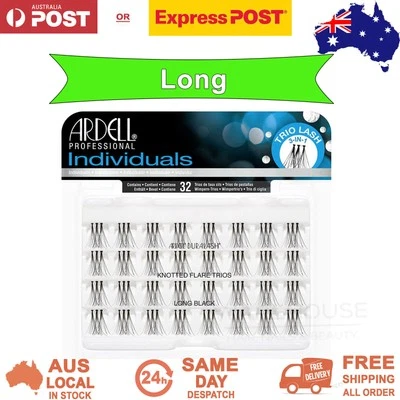 Ardell Individual 3 in 1 Trio Lash False Fake Eyelashes Extension Black Long