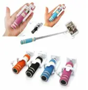 Mini Handheld Self Selfie Stick Wired Extendable For Iphone Android Mobile Phone