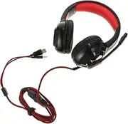 NUOBESTY Wired Gaming Headset with LED Light Noise Cancelling Microphone Comfortable Fit for More Headphones for Enhanced Gaming