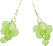 [GLSTOY] Elegant Delicate Ear Studs Fruit Series Grape Earrings Handmade Jewelry for Women for Casual Formal Attire