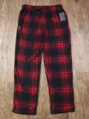Spyder Red&Black Check Fleece Sleepwear Pants ~NWT~