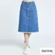 特降品↘SOMETHING NEO FIT 基本牛仔中長裙-女款 中古藍 MIDI SKIRT #503生日慶