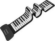 Mikinona Digital Piano Multifunctional Portable Keyboard Beginner's Musical Instrument Foldable Silicone Keyboard Piano for Boys and Girls