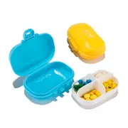 Honana HN-PB011 4 Compartments Pill Organizer Portable Travel Pill Case Daily Pill Box 33 WHITE
