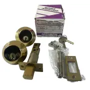 Falcon Lock Double Cylinder Deadbolt D9371X Polished Brass 2 3/4 Backset