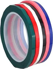 jojofuny 6 Rolls High Temperature Insulation Marking Tape for Labeling Crafting and Positioning Whiteboards Desktops and More