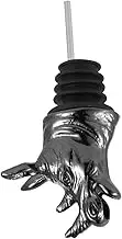 HOLIDYOYO Rhino Head Wine Pourer Creative Zinc Alloy Bottle Stopper for Parties Fun Animal Design Lightweight Safe for Bar and Restaurant Use Black