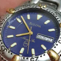 在飛比找Yahoo!奇摩拍賣優惠-真品☆SWISS 瑞士錶 BULOVA 潛水錶 寶路華 38