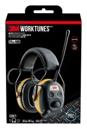 3M - 90541-80025T WorkTunes AM/FM Hearing Protector with Audio Assist Technol
