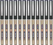 Baoke Roller Ball Pens, Blue Liquid Gel Needlepoint Pens 0.5mm, Writing Signature for Office, 12Pcs Pack BK111 (Blue)