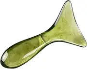 minkissy Massage Tools Scraper Facial Tools Massager Tools Scraping Plate Face Scraping Tool Scraping Massage Tool Guacha Facial Massage Tool for Home Olive Green Natural Resin