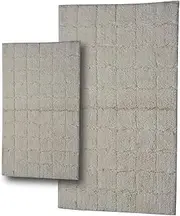 Castle Hill CH-BR-17X24&24X40-SUMT-2PCS-IVR 2-Piece Bath Rug Sets, 17 by 24-Inch/24 by 40-Inch, Ivory