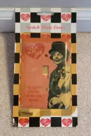 I Love Lucy "The Lights Are On But No One's Home" Switch Plate Cover Pink RARE