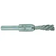 Singletwist Knot End Brush, 1/4 in dia, 0.006 in Stainless Steel Wire, 20,000