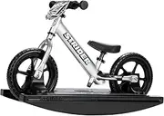 Strider - 12 Pro Baby Bundle with Balance Bike and Rocking Base Ages 6 Months to 5 Years Silver