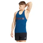 Gymshark Men's Apex Stringer Singlet - Petrol Blue