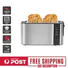 Kogan 4 Slice Long Slot Stainless Steel Toaster control Digital control panel AU
