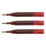 3x Sheaffer Ion Refill for Gel Ink Roller Ball Pen Cartridge Writing Ballpen Red