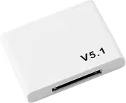 30 Pin Bluetooth 5.1 Audio Receiver A2DP Music Mini Wireless Adapter for 30Pin Jack Analog Speaker White