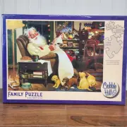 Santa's Homework 400 Piece Puzzle Tom Newson Beginners Experts 18" x 24" USA