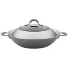 Circulon Elementum Nonstick Covered Wok with Side Handles Hard-Anodized14-Inch