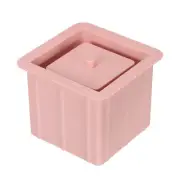 Silicone Planter Mold, Square Flower Pot Mold DIY Succulent Plants Mold, Pink