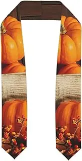 [EdWal] fall pumpkin print Graduation Stole and Sash Class for Unisex Adult Honor Stole Honor Stole of 2025