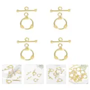 4 Sets Bar Clasp Toggle Clasp Connector Making Charms