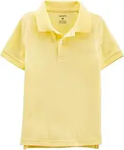 [Carter's] Baby Boy's Short Sleeve Pique Cotton Polo Bodysuit