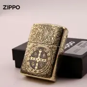 Treasure Genuine Goods Kerosene Lighter Diy Deep Carving Armor Constantine Windproof Fine Gifts Collection Armor Gold Golden Liner
