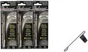 Fisher SPR4 Refills for Bullet Fisher Space Pen, Black, 3 Pack Plus a free Black Clip!