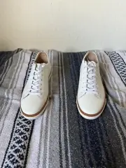 Allen Edmonds Porter Derby White Leather Sneakers Mens Size 10D
