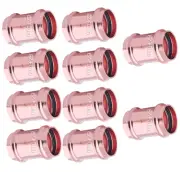"(10Pcs)EZ-FLUID Plumbing Heavy Duty 1/2"" Press x Press LF Copper Propress C...