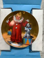 Tommy The clown Circus Plate/ Bradford Exchange 1982 W/ Box & papers